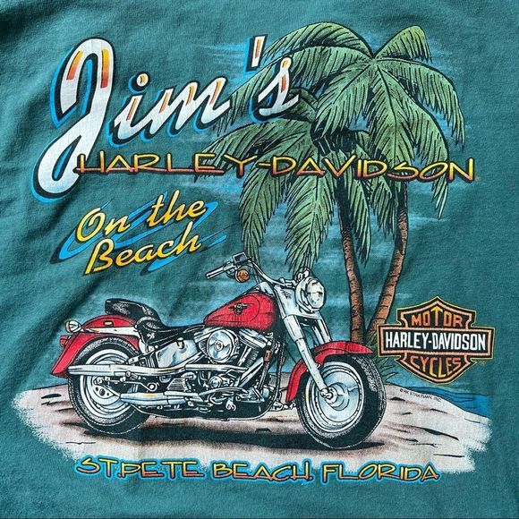 rare 90’s harley davidson st pete beach, florida t-shirt - Picture 3 of 4